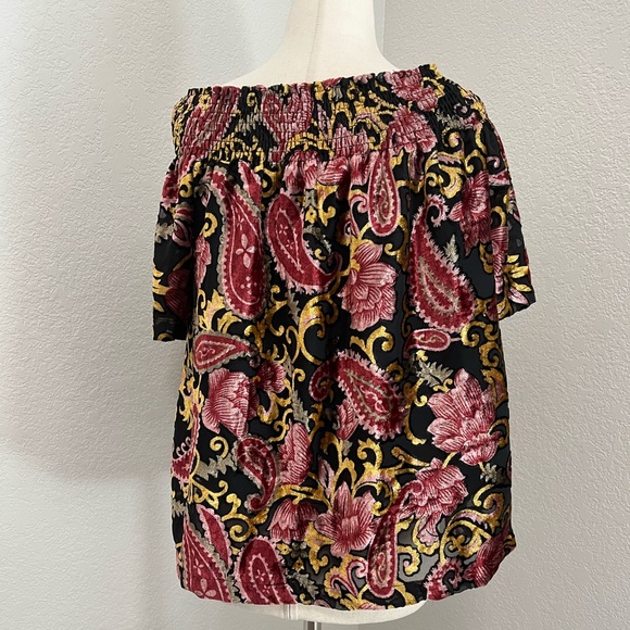 Seen Worn Kept Off-The-Shoulder Velvet Top - Picture 4 of 7